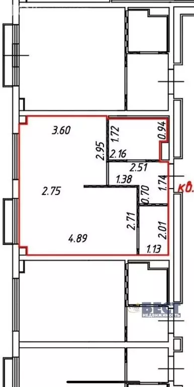 1-комнатная квартира: Москва, проезд Стройкомбината, 1 (34 м) - Фото 0