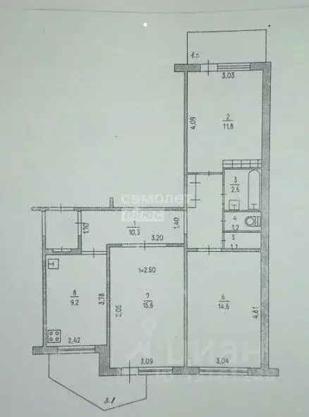 3-к кв. Крым, Керчь ш. Героев Сталинграда, 62 (72.0 м) - Фото 1