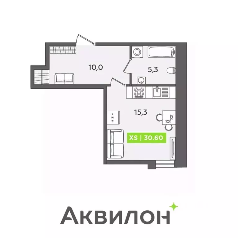 Студия Санкт-Петербург Московский просп., 71к3 (30.6 м) - Фото 0