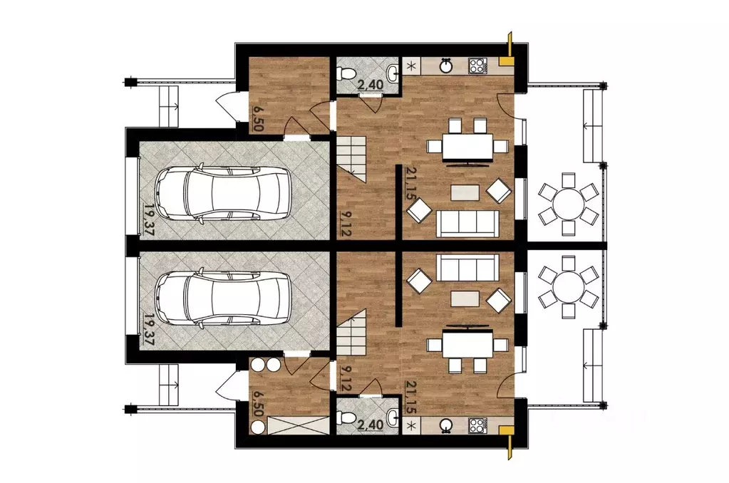 Таунхаус в Оренбургская область, Оренбургский район, с. Ивановка ул. ... - Фото 2