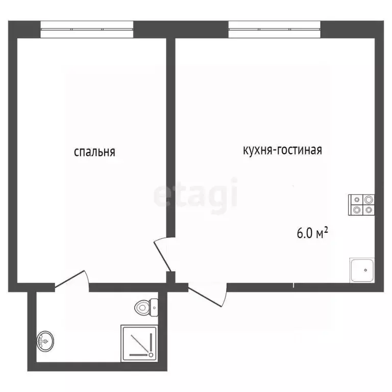 2-к кв. Крым, Ялта муниципальный округ, Массандра пгт ш. Южнобережное, ... - Фото 2