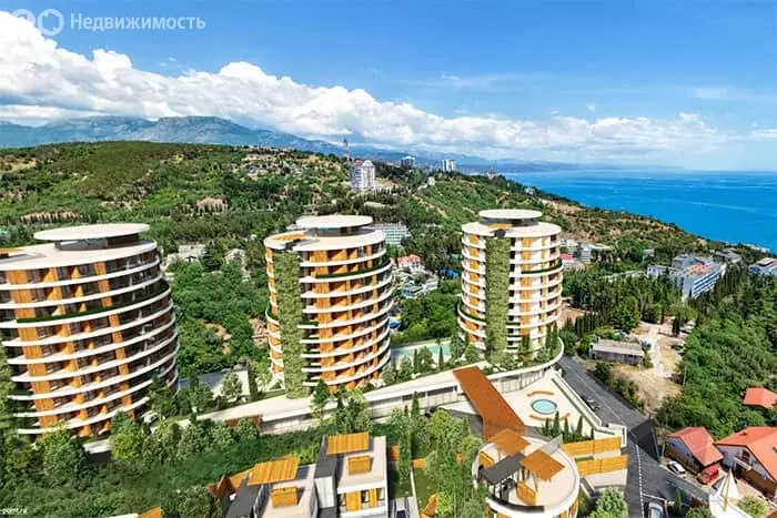 2-комнатная квартира: Алушта, Парковая улица, 6Б (65 м) - Фото 1