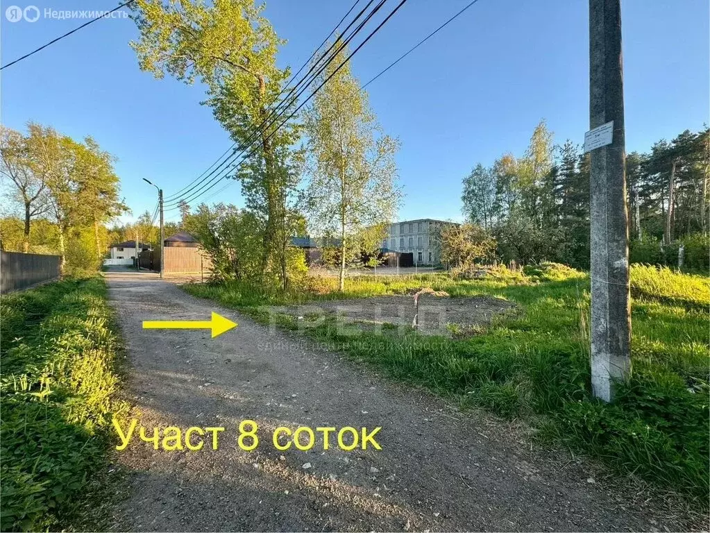 Участок в Санкт-Петербург, территория Сергиево, улица Калинина, 31 ... - Фото 0