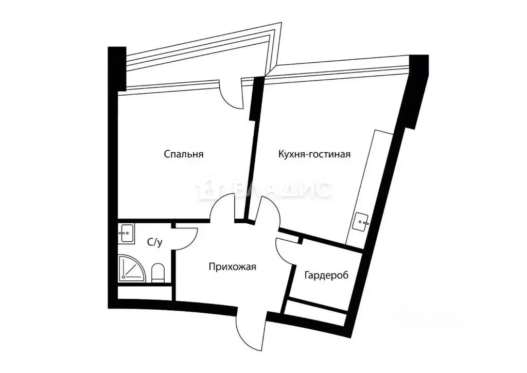 1-комнатная квартира: Москва, 5-я Мякининская улица, 20 (47 м) - Фото 1