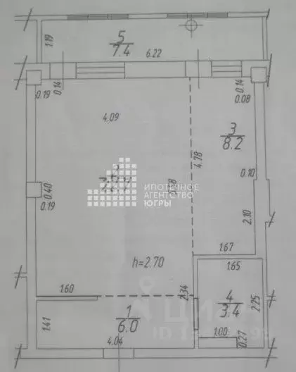 Студия Ханты-Мансийский АО, Ханты-Мансийск ул. Сирина, 78 (40.3 м) - Фото 2