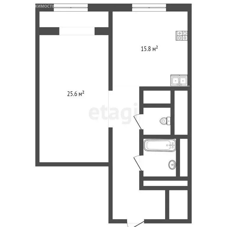 1-комнатная квартира: Мытищи, улица Мира, 30 (52 м) - Фото 0