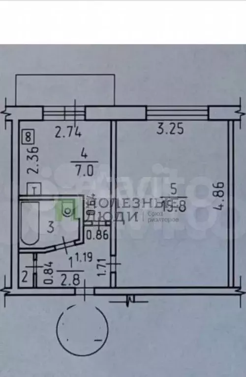 1-к. квартира, 29,8 м, 9/9 эт. - Фото 0