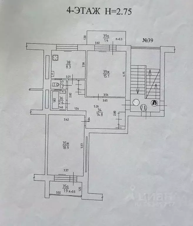 2-к кв. Калининградская область, Калининград Красная ул., 39 (60.9 м) - Фото 1