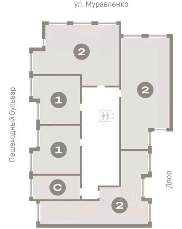 1-к кв. Тюменская область, Тюмень ул. Муравленко, 9к3 (43.17 м) - Фото 1
