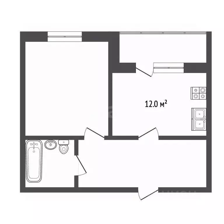 1-к кв. Мордовия, Саранск ул. Васенко, 7Г (41.0 м) - Фото 2