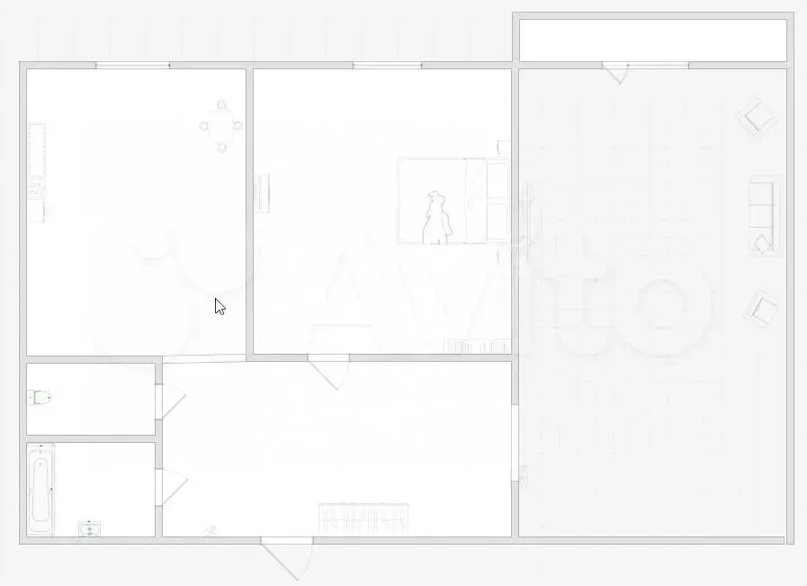 2-к. квартира, 52,3 м, 3/9 эт. - Фото 0