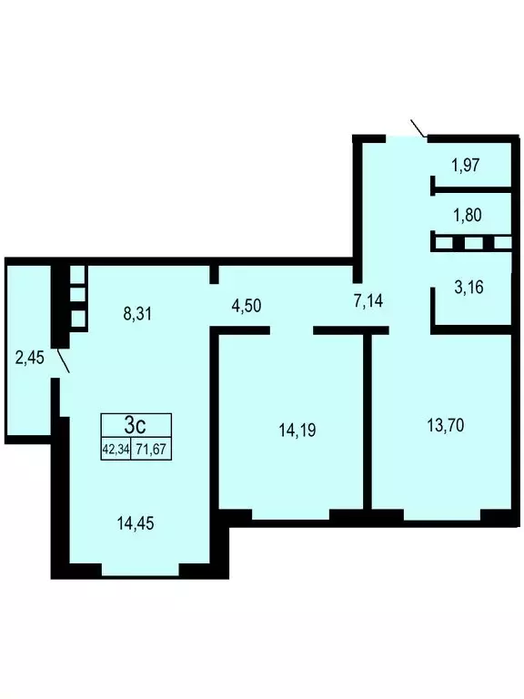 3-комнатная квартира: Оренбург, улица Юркина, 8 (72 м) - Фото 0