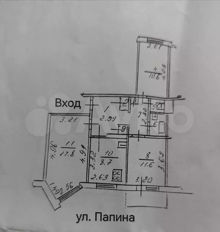 3-к. квартира, 65 м, 6/10 эт. - Фото 0