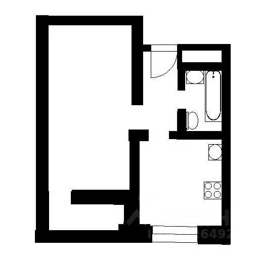 1-к кв. Санкт-Петербург просп. Просвещения, 43 (37.0 м) - Фото 2
