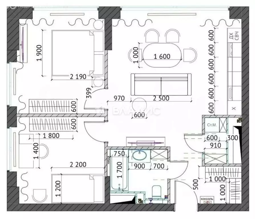 3-комнатная квартира: Москва, Шмитовский проезд, 39к6 (65.9 м) - Фото 1