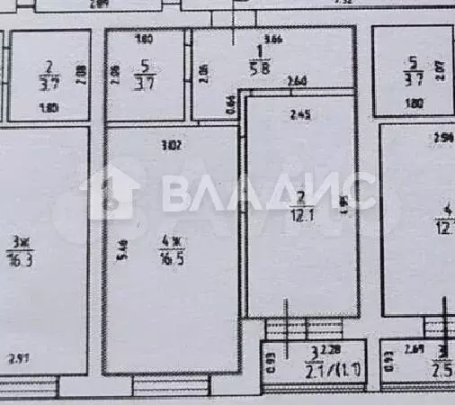 1-к. квартира, 38,1 м, 4/5 эт. - Фото 0