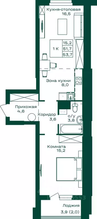 1-к кв. Алтай, Майминский район, с. Майма Алтайская ул., 2к5 (53.7 м) - Фото 1