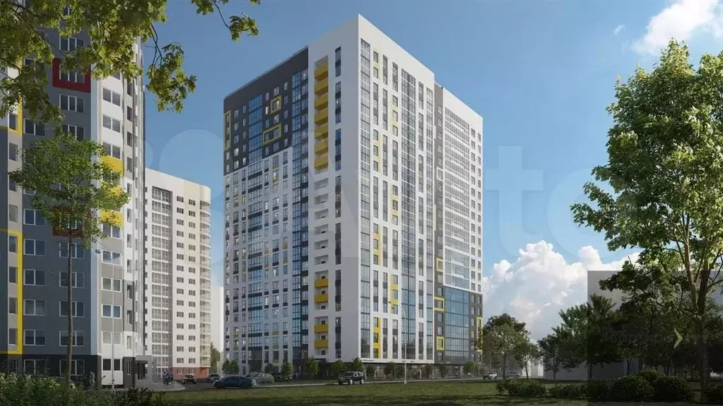 1-к. квартира, 35,5 м, 4/21 эт. - Фото 1