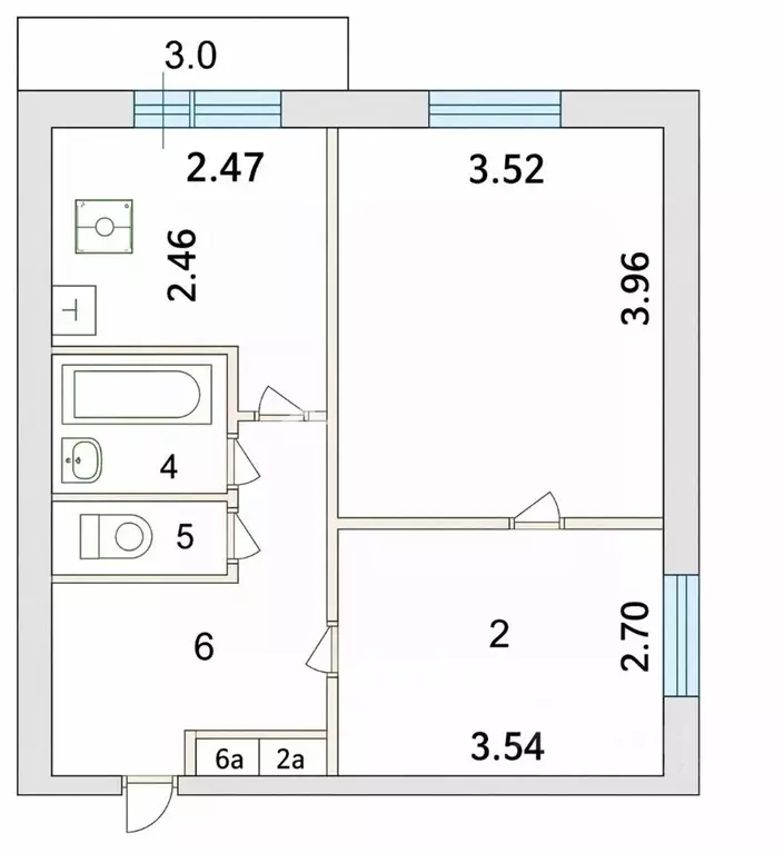 2-к кв. Москва Сколковское ш., 14 (38.7 м) - Фото 1