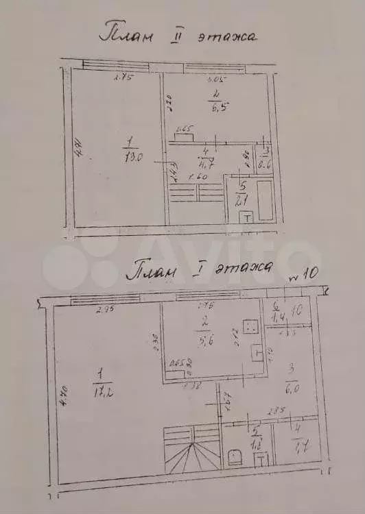 4-к. квартира, 60,6 м, 2/2 эт. - Фото 0