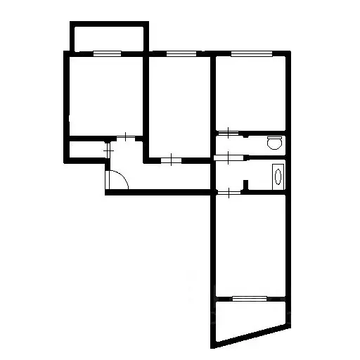 3-к кв. Новосибирская область, Новосибирск ул. Мясниковой, 24/1 (72.8 ... - Фото 1