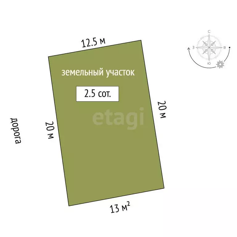Участок в Миасс, СНТ Смородинка (2.5 м) - Фото 1