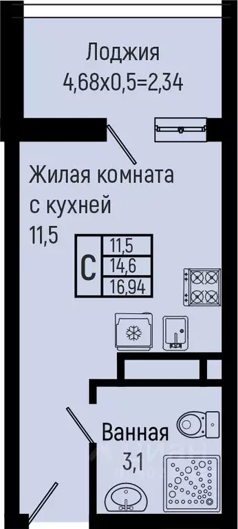 Студия Краснодарский край, Туапсинский муниципальный округ, с. ... - Фото 0