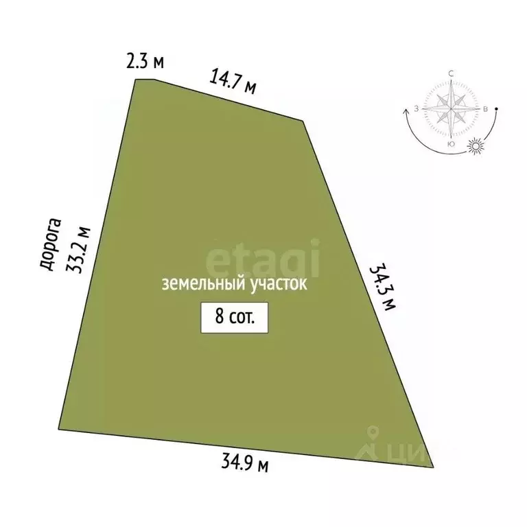 Участок в Вологодская область, Череповецкий район, д. Яконское ул. ... - Фото 2