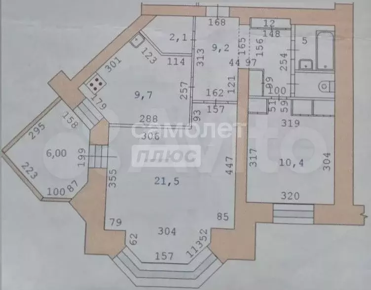 2-к. квартира, 59 м, 9/10 эт. - Фото 0