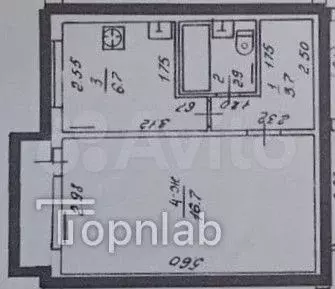 1-к. квартира, 30 м, 3/5 эт. - Фото 0