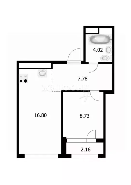 2-к кв. Новосибирская область, Новосибирск Горская ул., 2/1 (39.5 м) - Фото 0