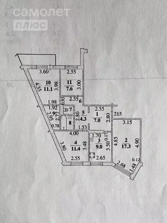 4-к кв. Липецкая область, Липецк Московская ул., 87 (77.4 м) - Фото 1