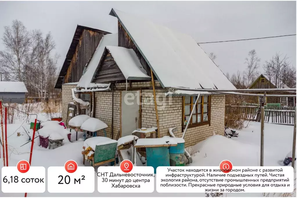 Дом в Хабаровский край, Хабаровский район, Дальневосточник СНТ ул. ... - Фото 0