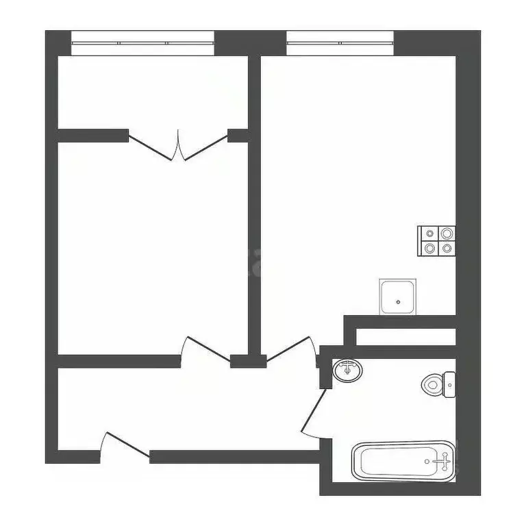 1-к кв. Тульская область, Тула ш. Калужское, 20к3 (33.5 м) - Фото 1