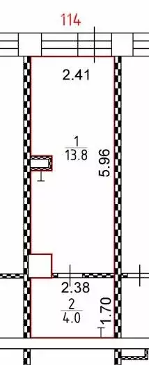 Помещение свободного назначения (17.8 м) - Фото 1