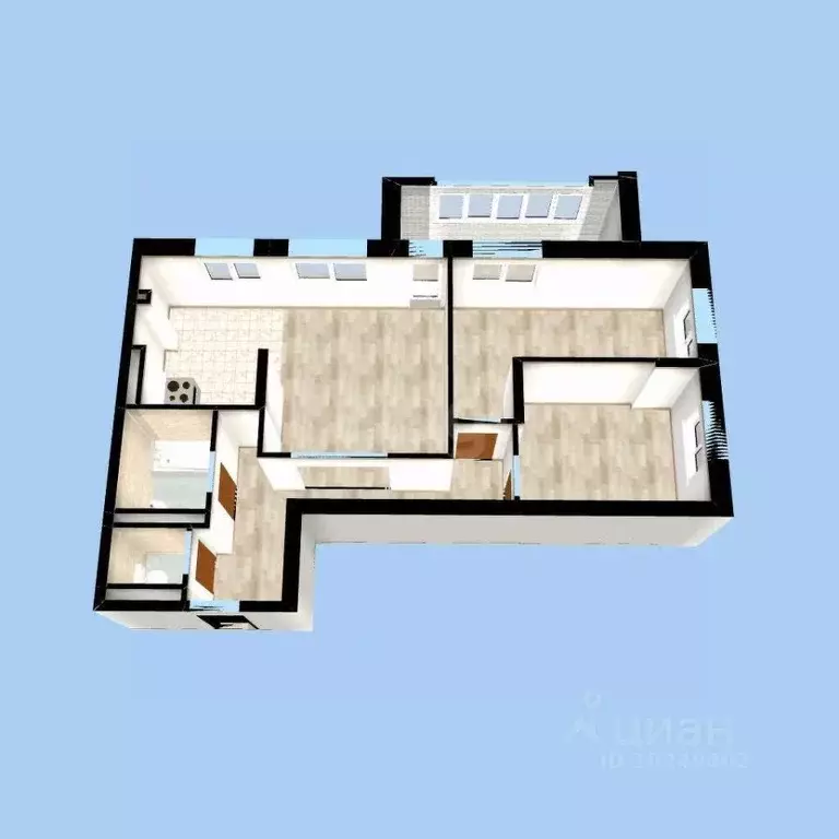 3-к кв. Башкортостан, Уфа Хадии Давлетшиной бул., 9 (75.4 м) - Фото 2