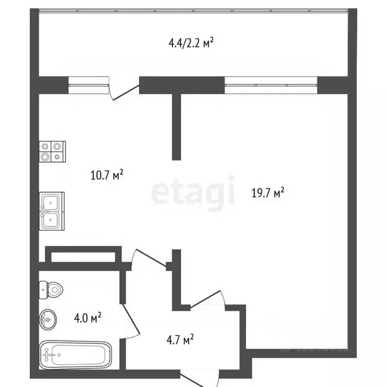 1-к кв. Московская область, Подольск Красная Горка мкр, ул. Садовая, ... - Фото 2