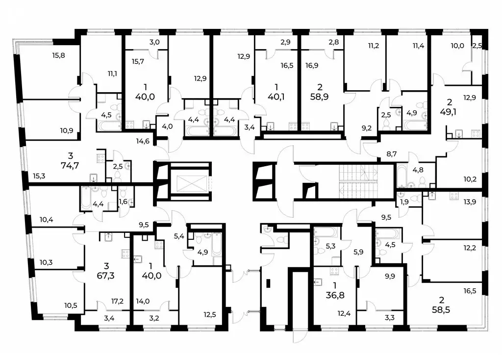 2-комнатная квартира: Нижний Новгород, улица Лесной Городок, 7Б (58.9 ... - Фото 1