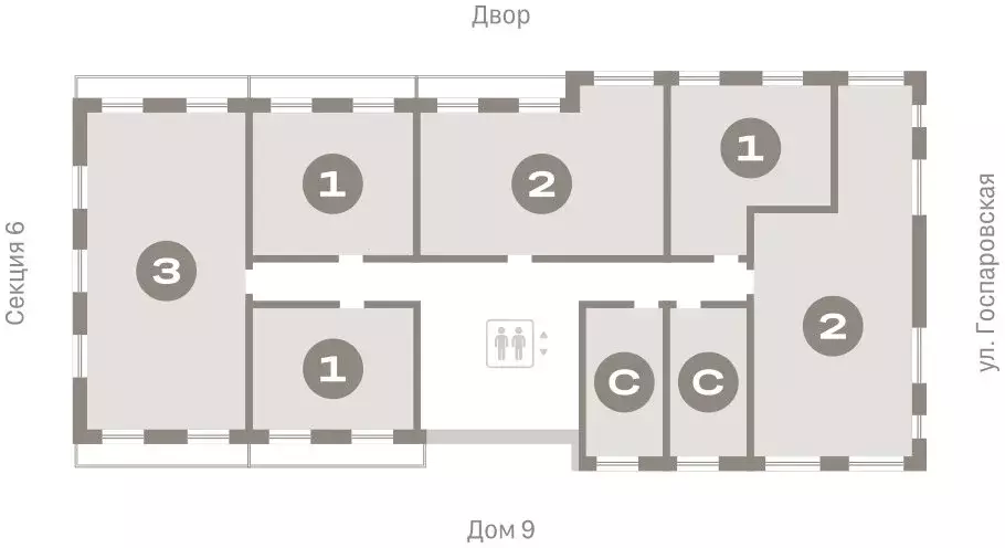 Квартира-студия: Тюмень, жилой комплекс Речной Порт (21.5 м) - Фото 1