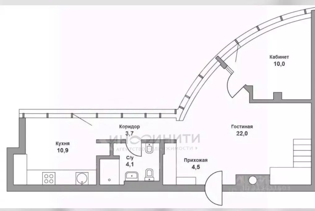3-к кв. Москва 2-й Павелецкий проезд, 3С5 (95.0 м) - Фото 2