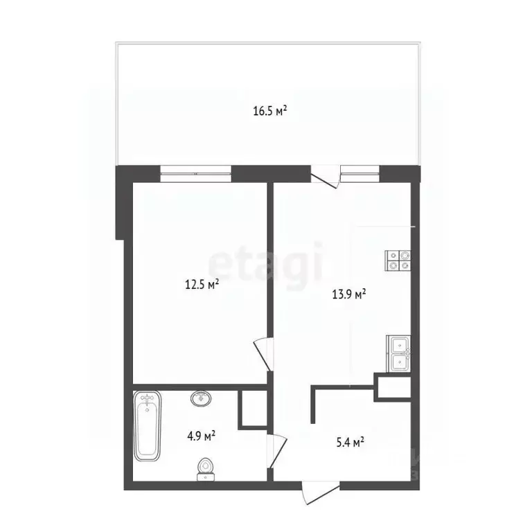1-к кв. Тюменская область, Тюмень ул. Сергея Свиридова, 9 (36.7 м) - Фото 2
