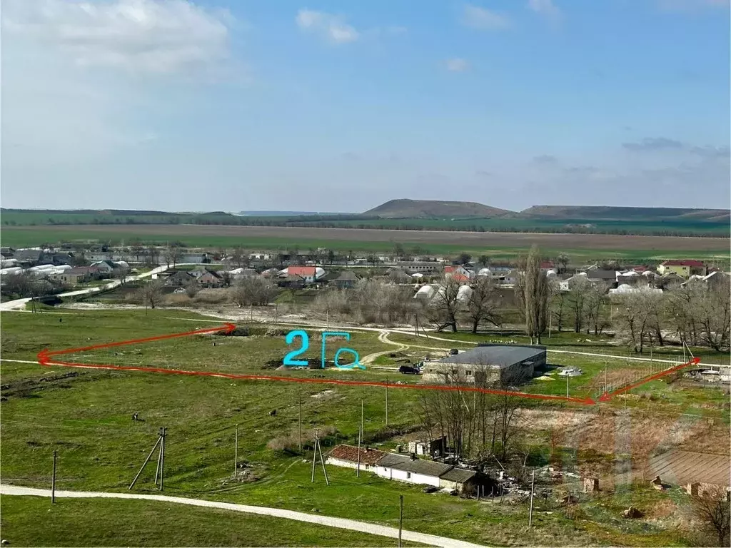 Склад в Крым, Белогорский район, с. Цветочное ул. Заречная (968 м) - Фото 1
