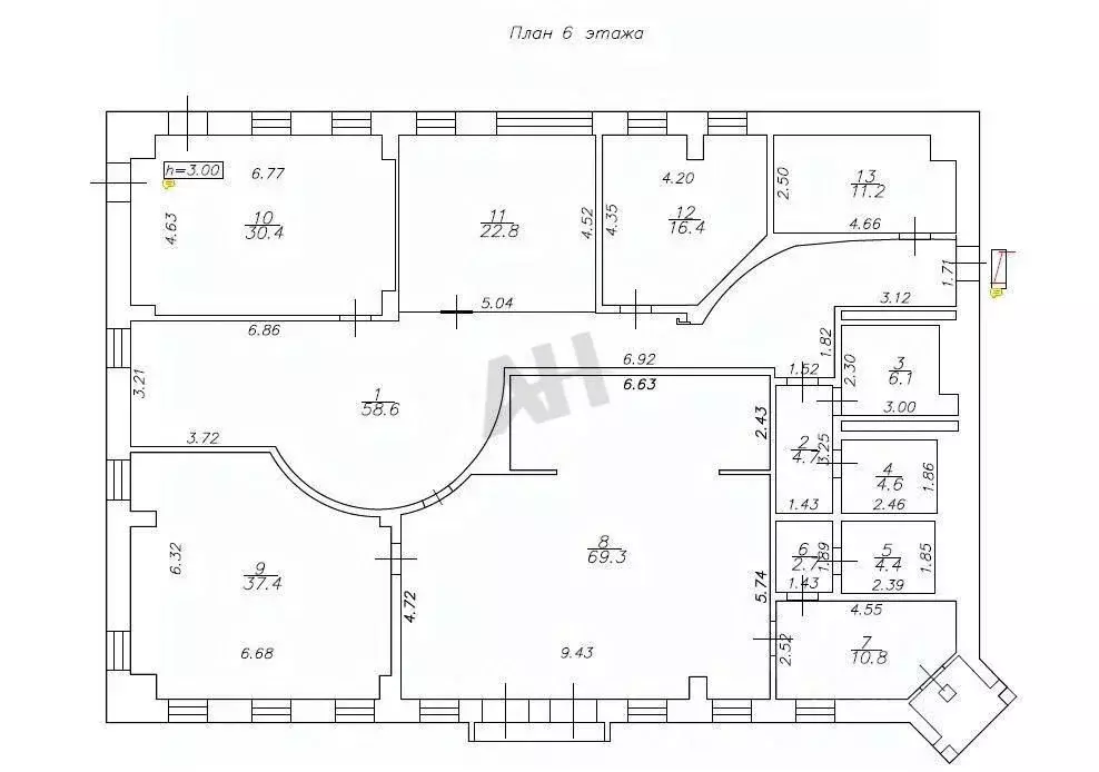 Офис в Москва Долгоруковская ул., 15С4-5 (280 м) - Фото 1
