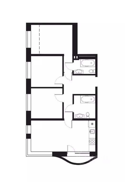 4-к кв. Иркутская область, Иркутск наб. Верхняя, 133 (78.49 м) - Фото 0