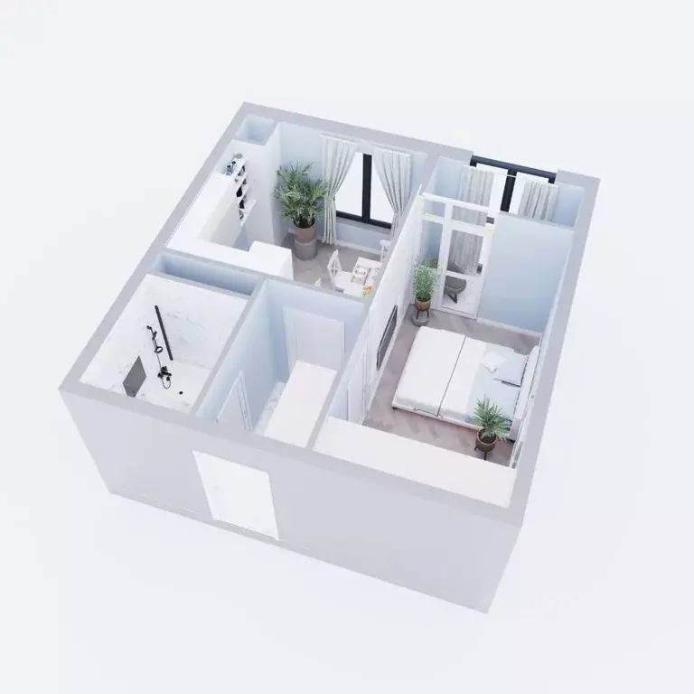 1-к кв. Волгоградская область, Волгоград Новый жилой комплекс (30.43 ... - Фото 2