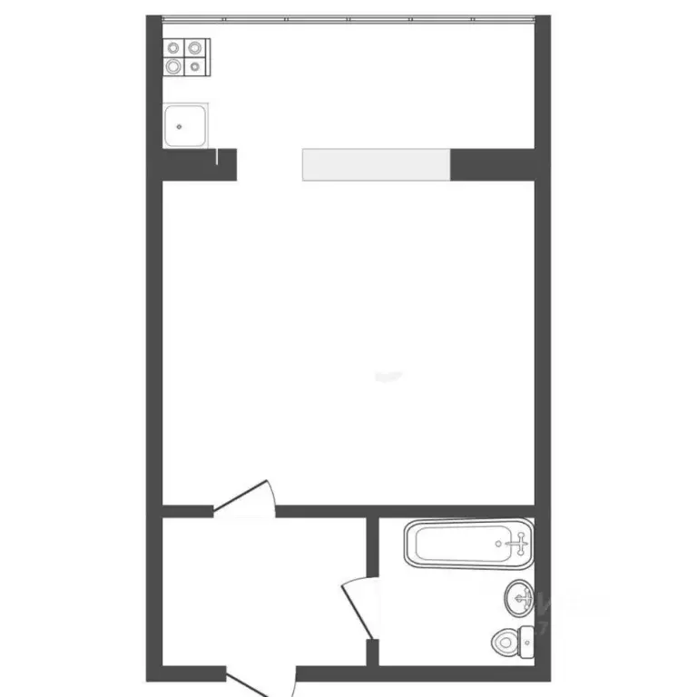 Студия Тюменская область, Тюмень ул. Республики, 243 (15.0 м) - Фото 2