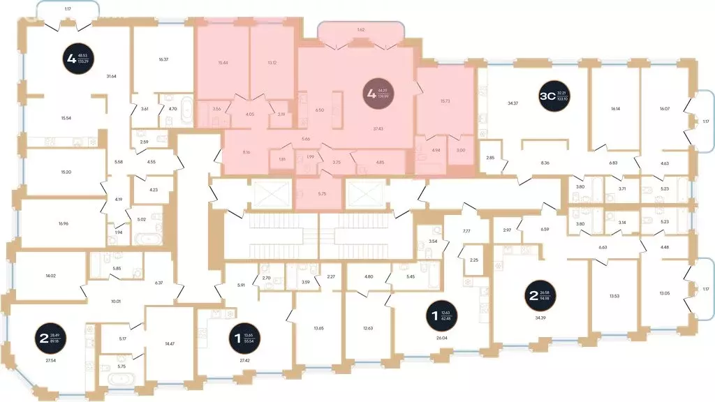 4-комнатная квартира: Уфа, улица Рихарда Зорге, 73/1 (139.99 м) - Фото 1