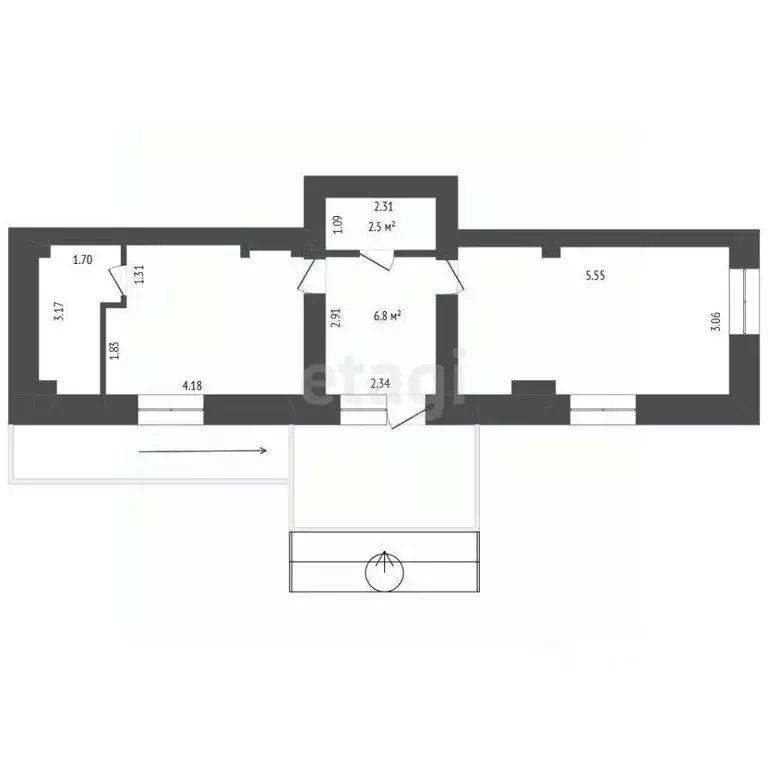 Офис в Кемеровская область, Кемерово Мирная ул., 8 (43 м) - Фото 2