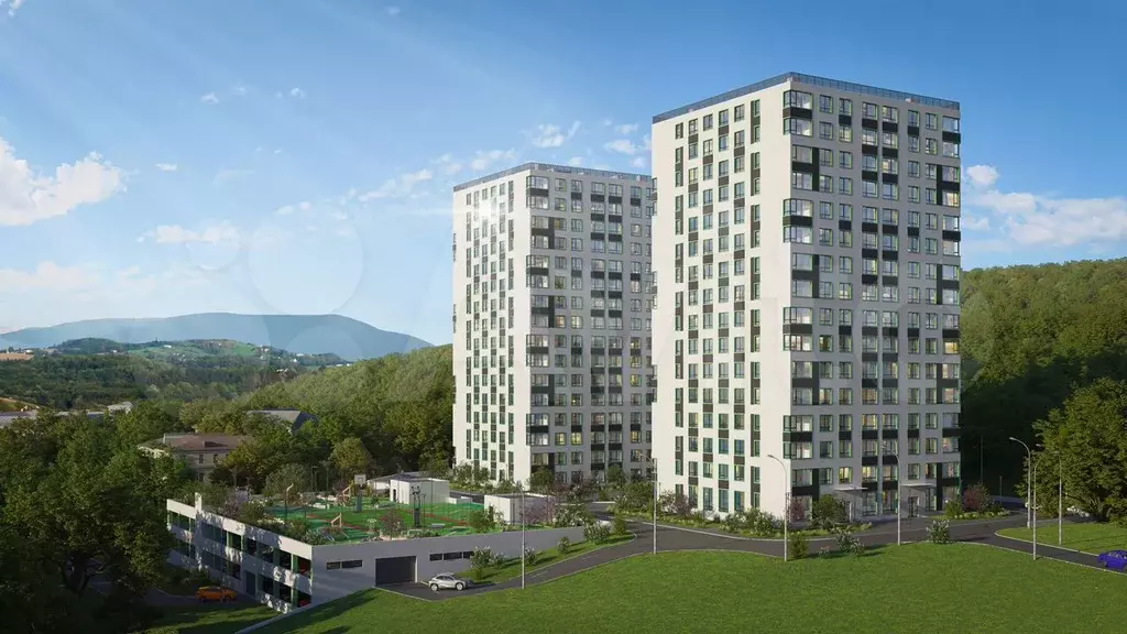 2-к. квартира, 63,9 м, 4/16 эт. - Фото 1