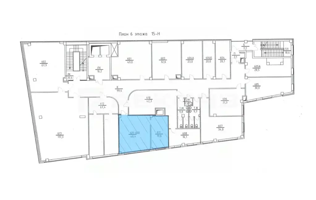 Офис в Санкт-Петербург ш. Революции, 3к1 (60 м) - Фото 1